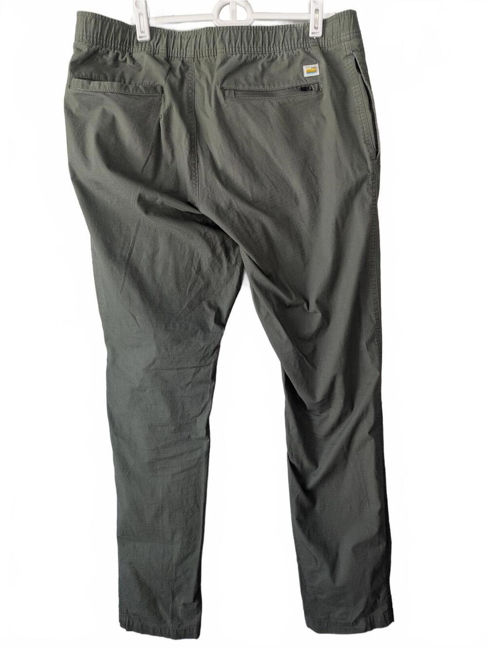 Vuori Drawstring Ripstop Pants Army Green - Picture 2 of 8